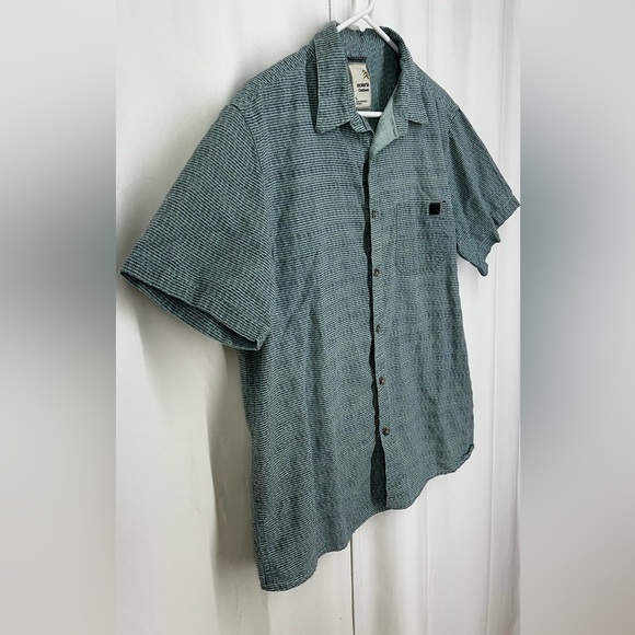 Solaris Outdoors Casual Dress Shirt - Men's Size L - Blue Color Fish P… - Picture 2 of 10